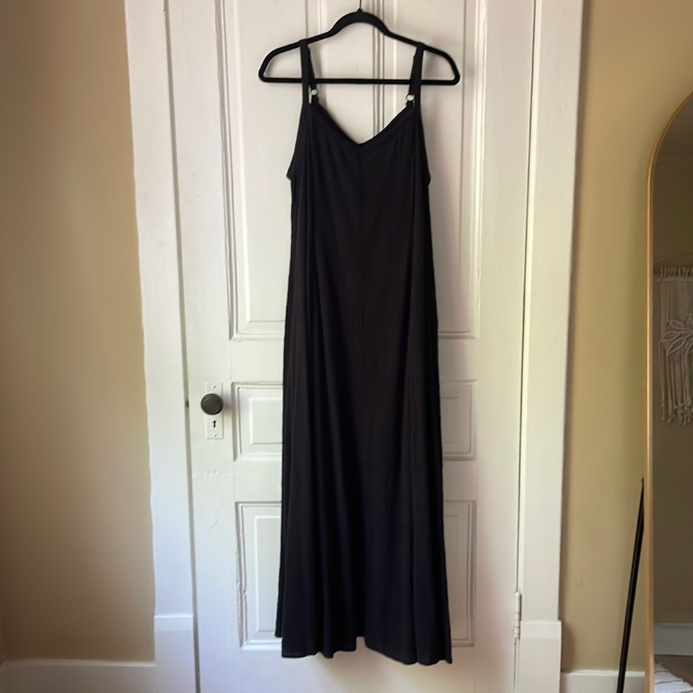 black cotton maxi dress torrid